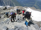 Mont&eacute;e au refuge du Gouter