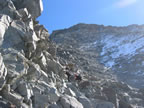 Arriv&eacute;e au couloir du Gouter