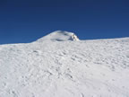 Apparition du sommet du Mont-Blanc au cours de la mont&eacute;e