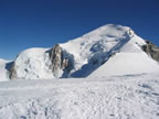 Apparition du sommet du Mont-Blanc au cours de la mont&eacute;e