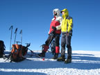 Travers&eacute;e du Mont-Blanc depuis le refuge des Cosmiques :  sommet du Mont-Blanc