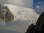 Le Mont-Blanc du Tacul vu depuis le refuge des Cosmiques
