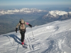 Mont-Blanc &agrave; skis